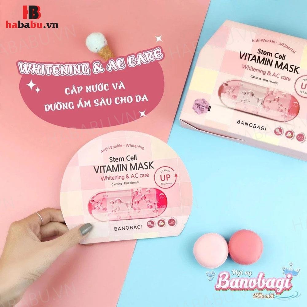Mặt nạ Banobagi Stem Cell Whitening & AC Care set 10 miếng chính hãng