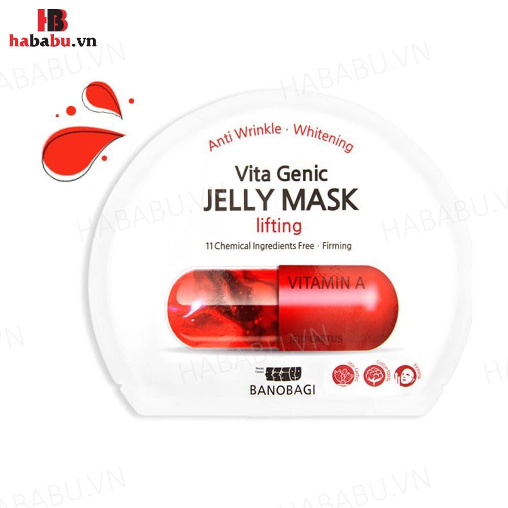 Mặt nạ Banobagi Genic Jelly Mask Vitamin A Đỏ set 10 miếng chính hãng