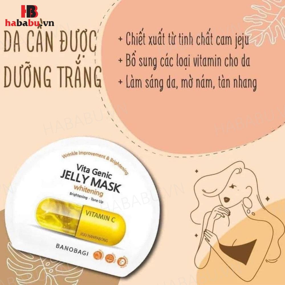 Mặt nạ Banobagi Genic Jelly Mask Vitamin C set 10 miếng chính hãng