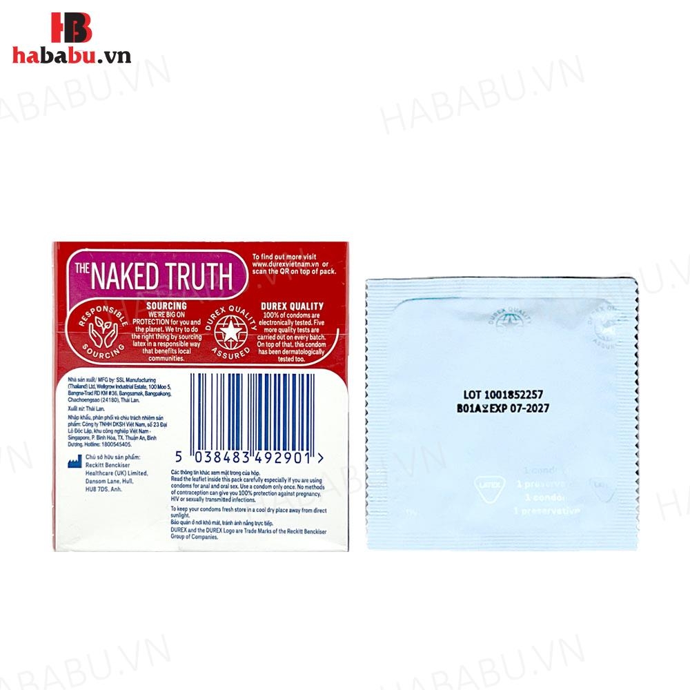 Bao cao su Durex Fetherlite Ultima hộp 3 chiếc siêu mỏng chính hãng