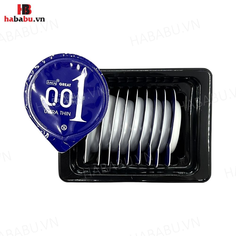 Bao cao su siêu mỏng Juncai Great hộp 10 chiếc chính hãng