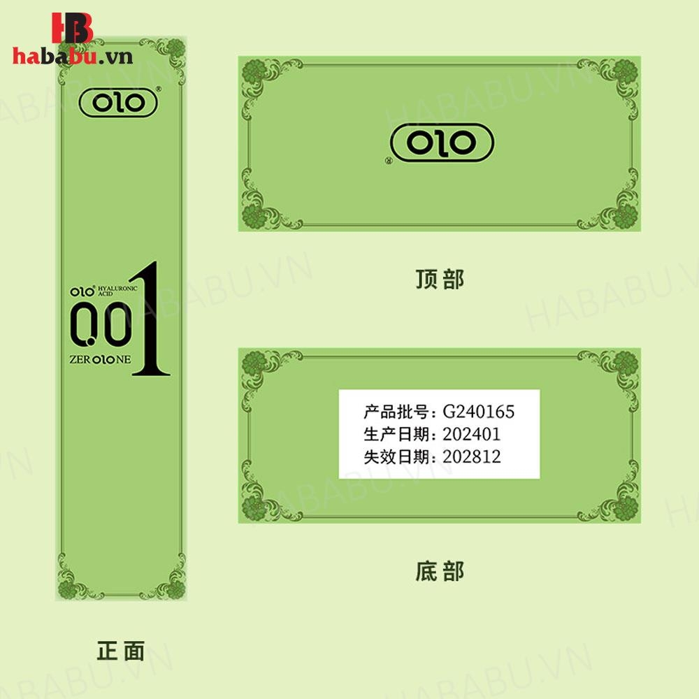Bao cao su Olo Dầu Gió hộp 10 chiếc siêu mỏng chính hãng
