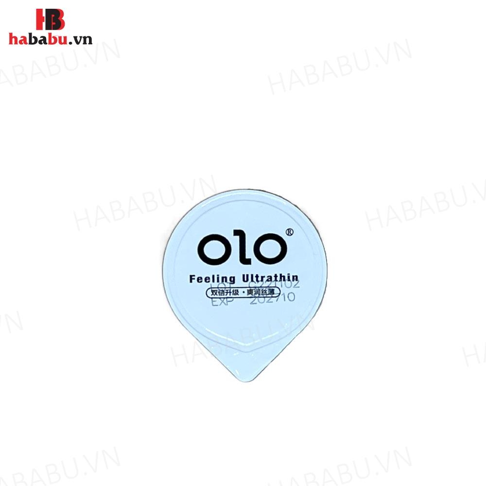 Bao cao su siêu mỏng Olo 0.01 Đen hộp 10 chiếc chính hãng