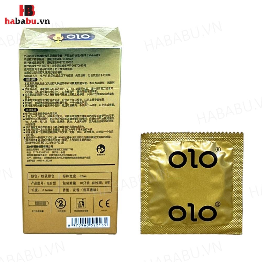 Bao cao su Olo Dragon Long Love hộp 10 chiếc kéo dài thời gian chính hãng