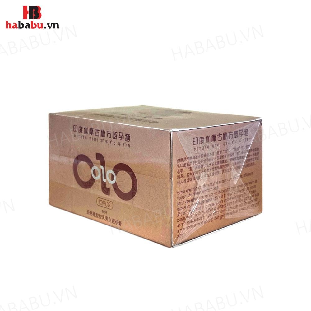 Bao cao su kéo dài thời gian Olo Kama Vàng hộp 10 chiếc chính hãng