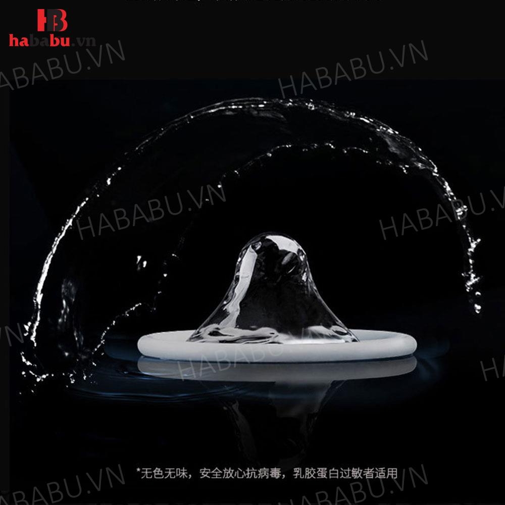 Bao cao su Olo Invisible 0.01mm hộp 3 chiếc siêu mỏng chính hãng