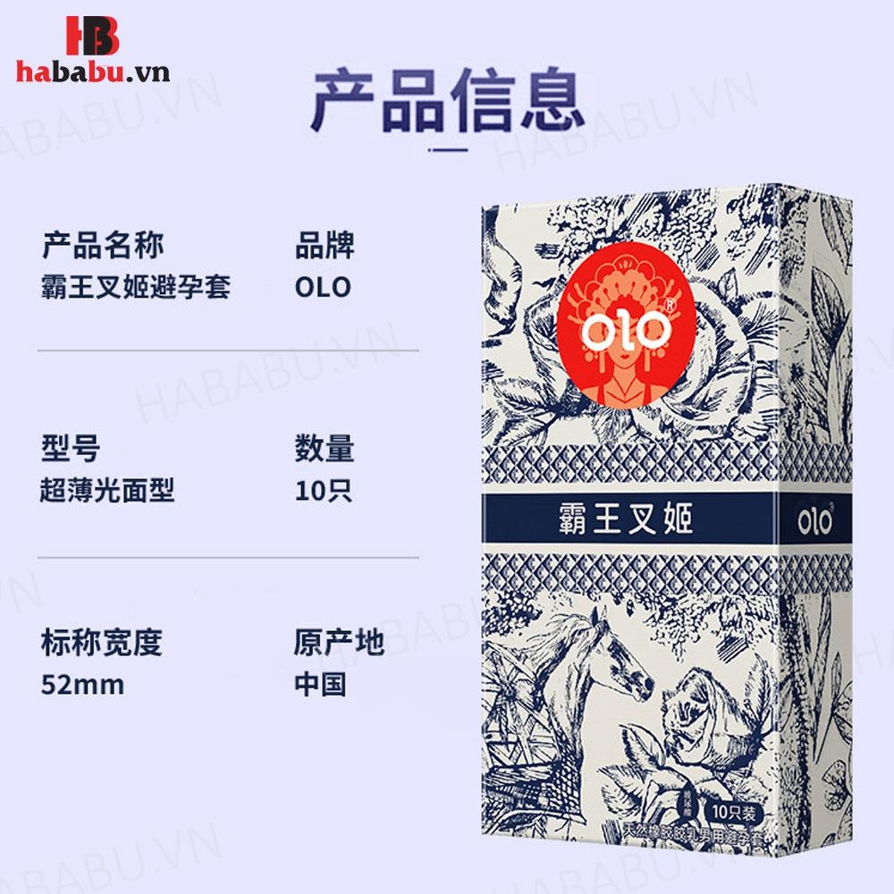 Bao cao su Olo Milk Tea Chagee hộp 10 chiếc siêu mỏng chính hãng
