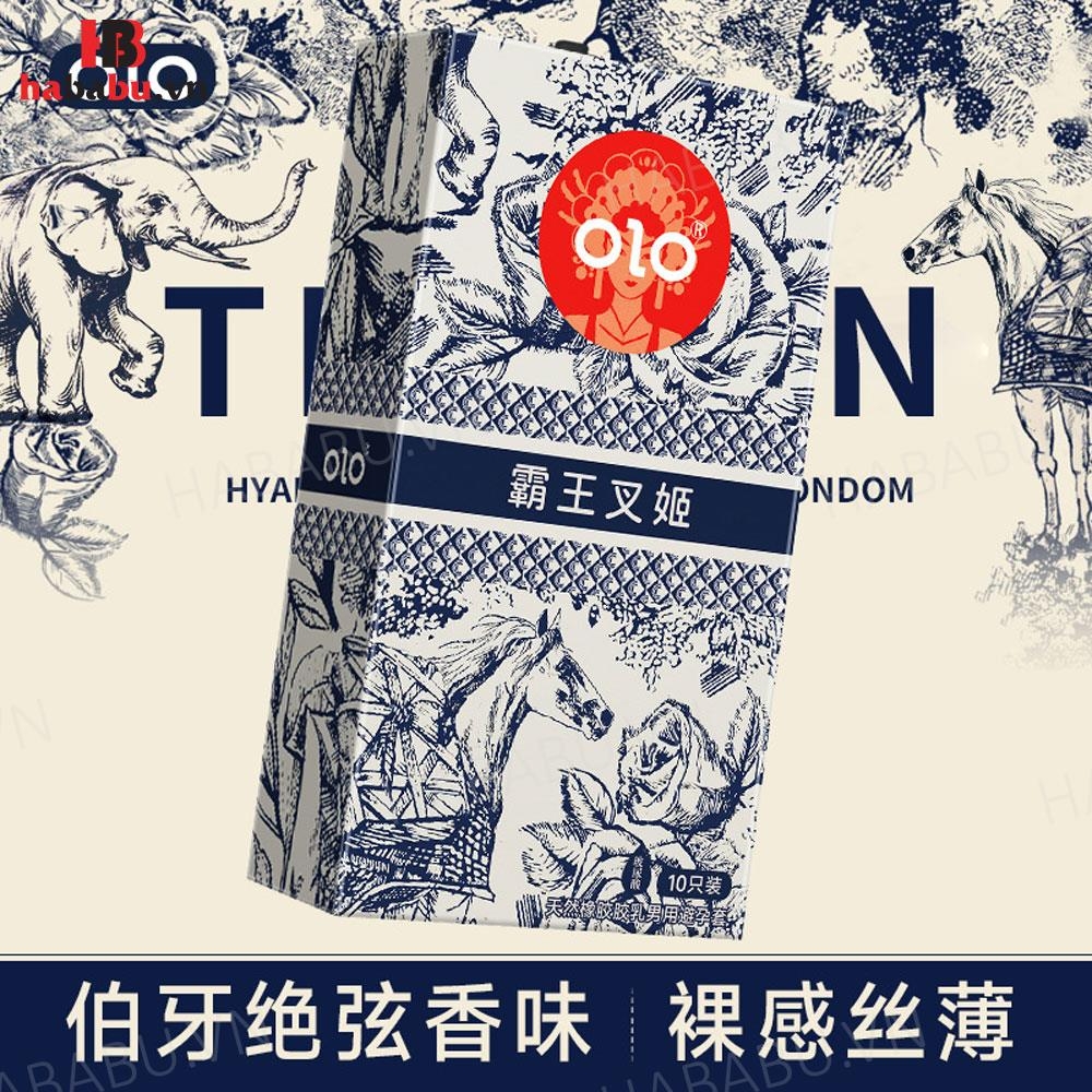 Bao cao su Olo Milk Tea Chagee hộp 10 chiếc siêu mỏng chính hãng