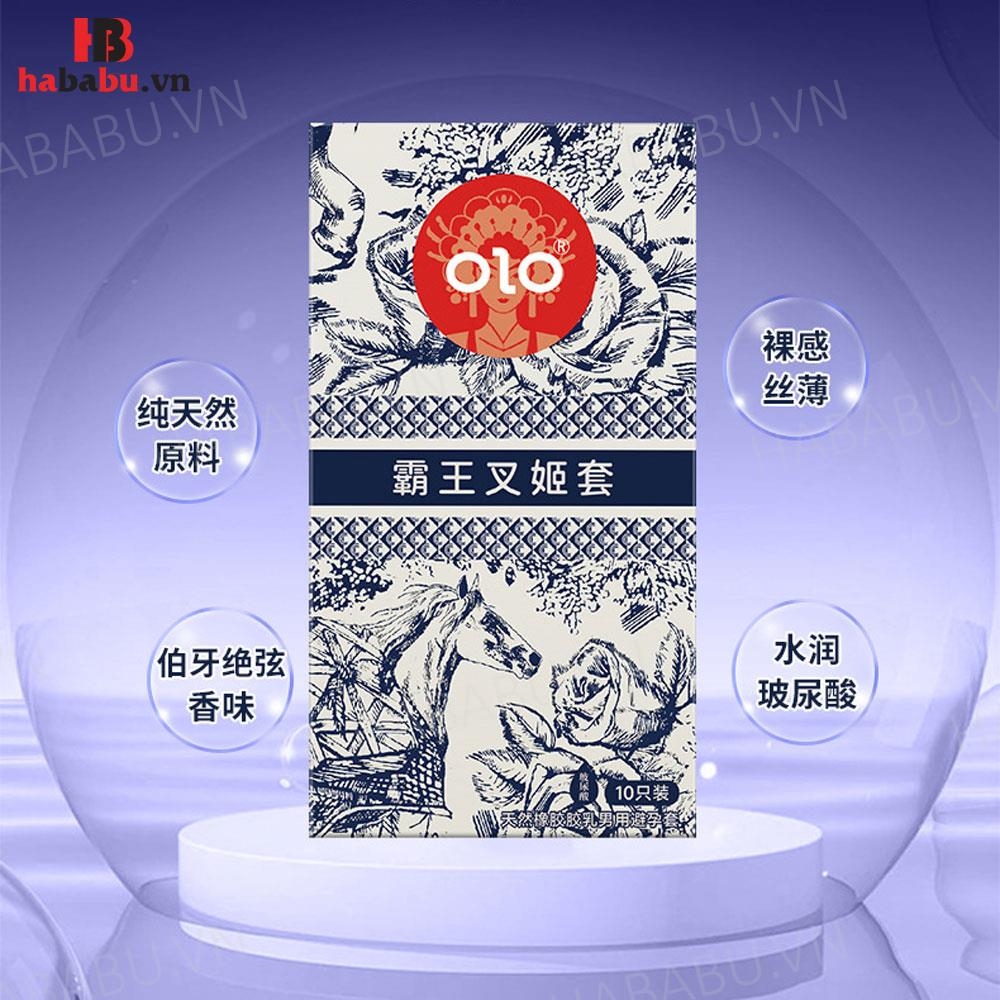 Bao cao su Olo Milk Tea Chagee hộp 10 chiếc siêu mỏng chính hãng