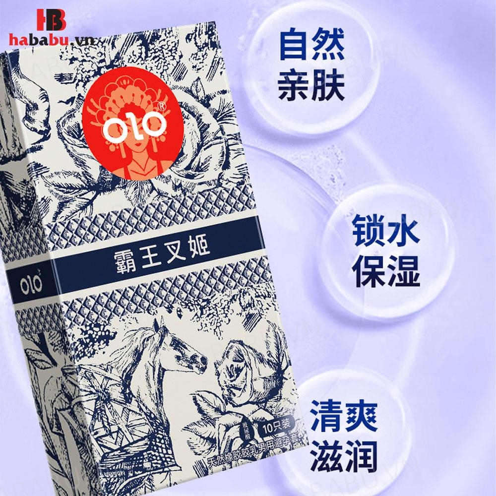 Bao cao su Olo Milk Tea Chagee hộp 10 chiếc siêu mỏng chính hãng