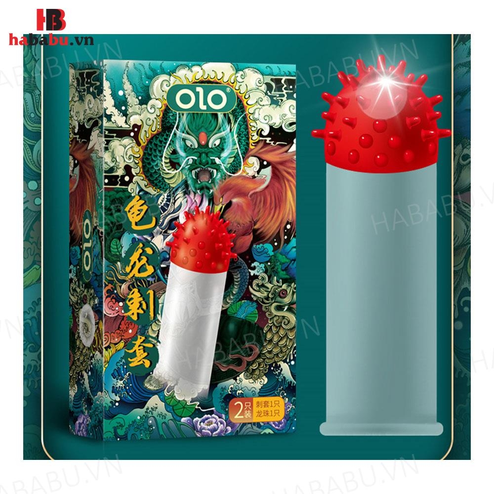 Bao cao su Olo râu đặc biệt, gân gai tăng kích thước có bi chính hãng