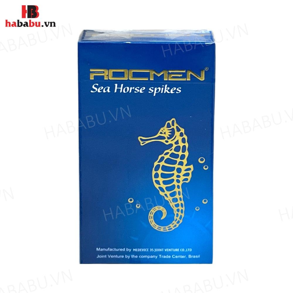 Bao cao su Rocmen Sea Horse Spikes hộp 10 chiếc tăng khoái cảm chính hãng