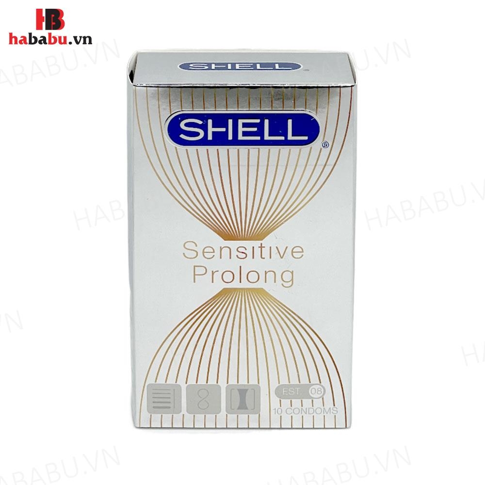 Bao cao su Shell Sensitive Prolong hộp 10 chiếc kéo dài thời gian chính hãng