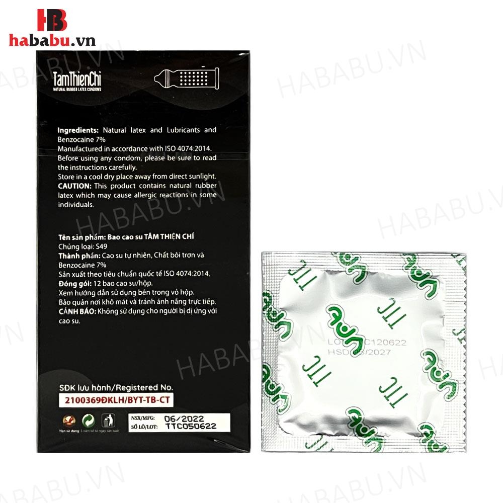 Bao cao su Tâm Thiên Chí Four In Love hộp 12 chiếc kéo dài thời gian chính hãng
