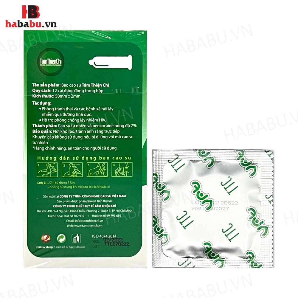Bao cao su Tâm Thiên Chí Ultra Thin Longer hộp 12 chiếc kéo dài thời gian chính hãng