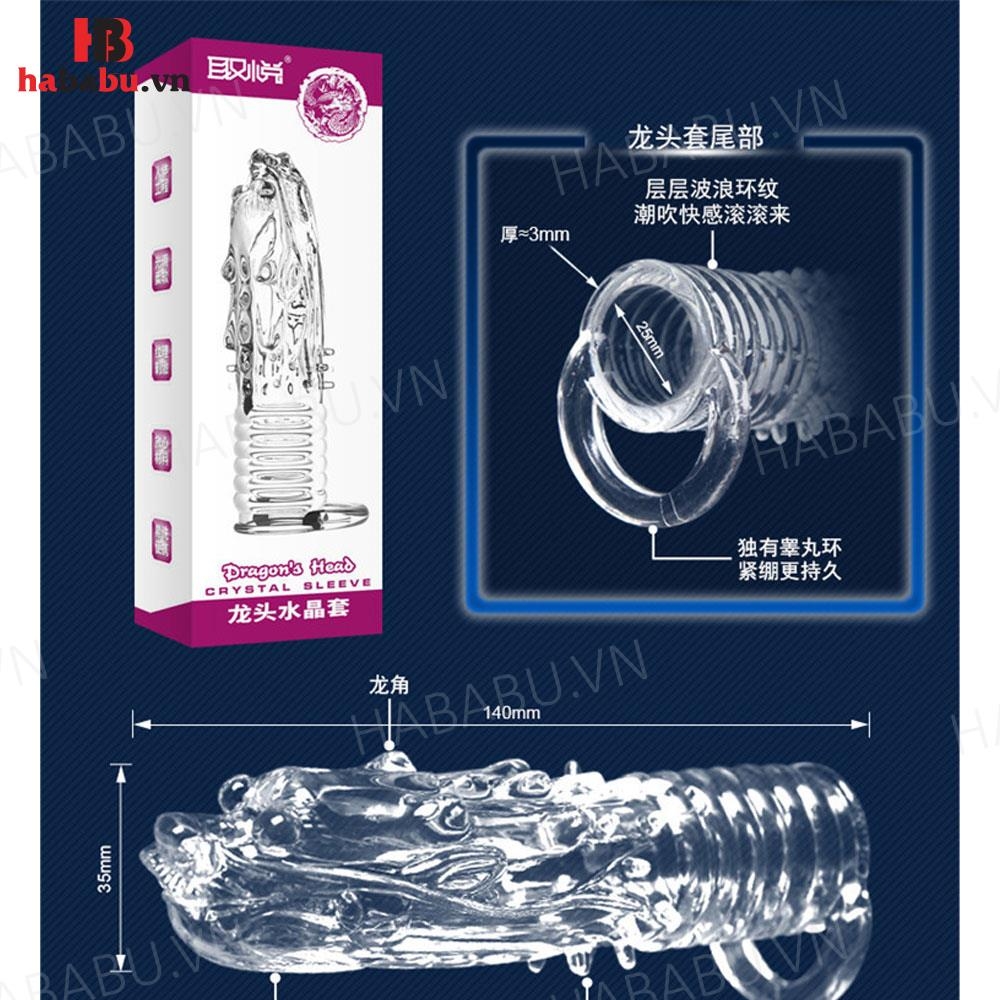 Bao cao su đôn dên Aichao Đầu Rồng tăng kích thước chính hãng