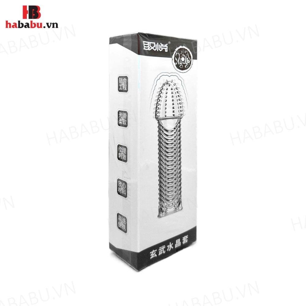 Bao cao su đôn dên Aichao Gai Gân (hộp nâu) tăng kích thước chính hãng
