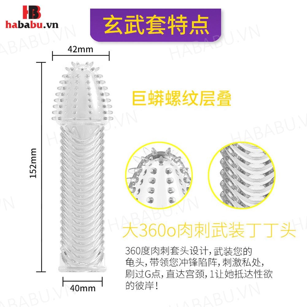 Bao cao su đôn dên Aichao Gai Gân (hộp nâu) tăng kích thước chính hãng