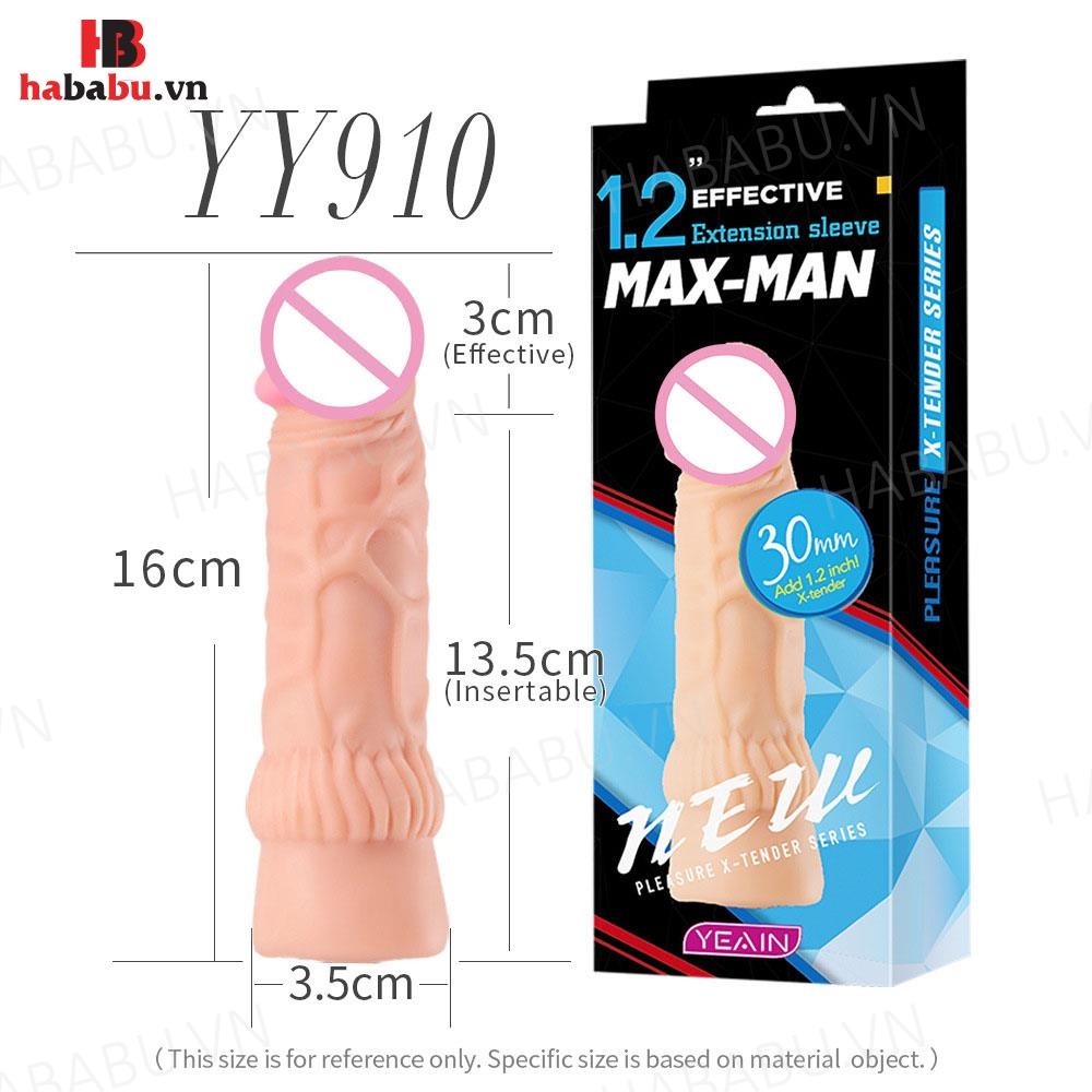 Bao cao su đôn dên Max-Man YY910 tăng kích thước chính hãng