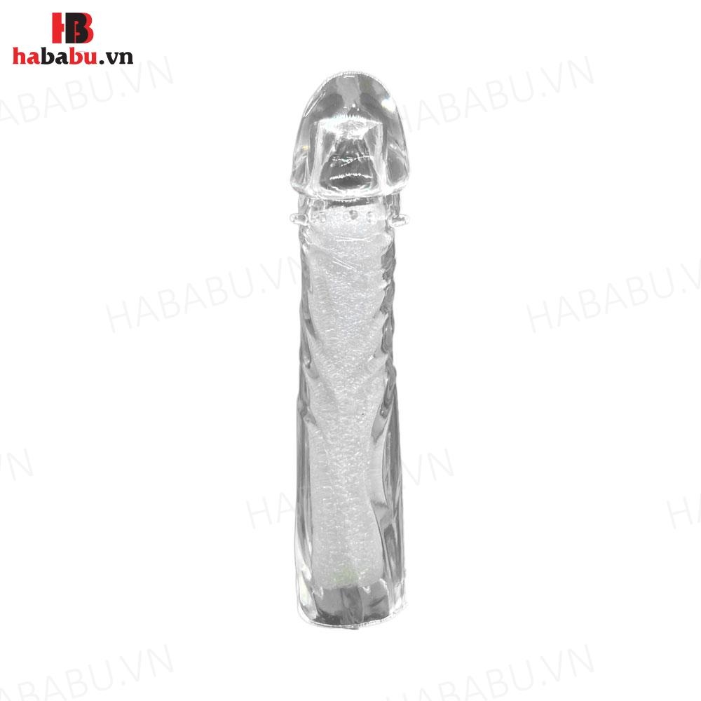 Bao cao su đôn dên silicone Đầu Gân tăng kích thước chính hãng