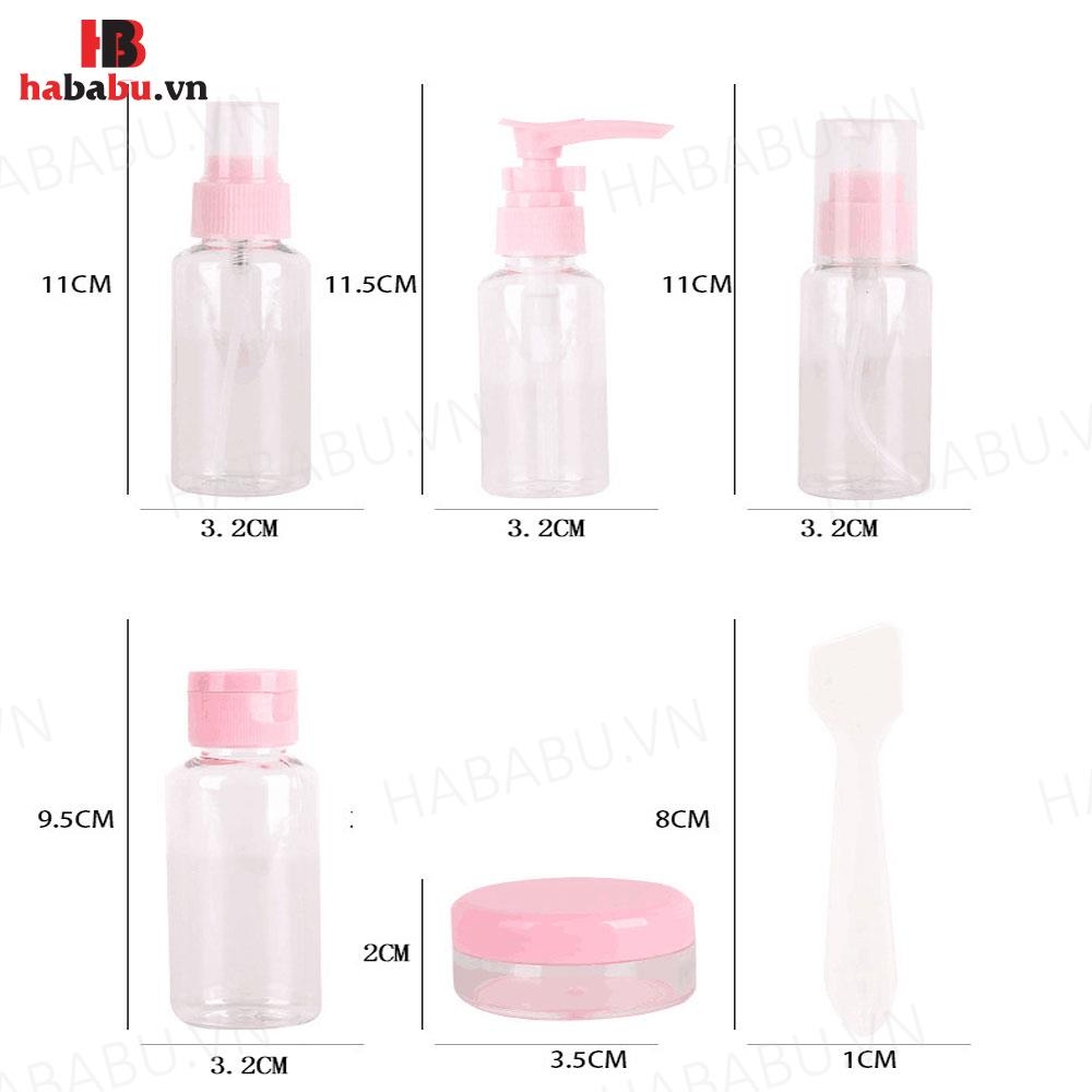 Bộ chiết mỹ phẩm du lịch Shulifang 7 món chính hãng