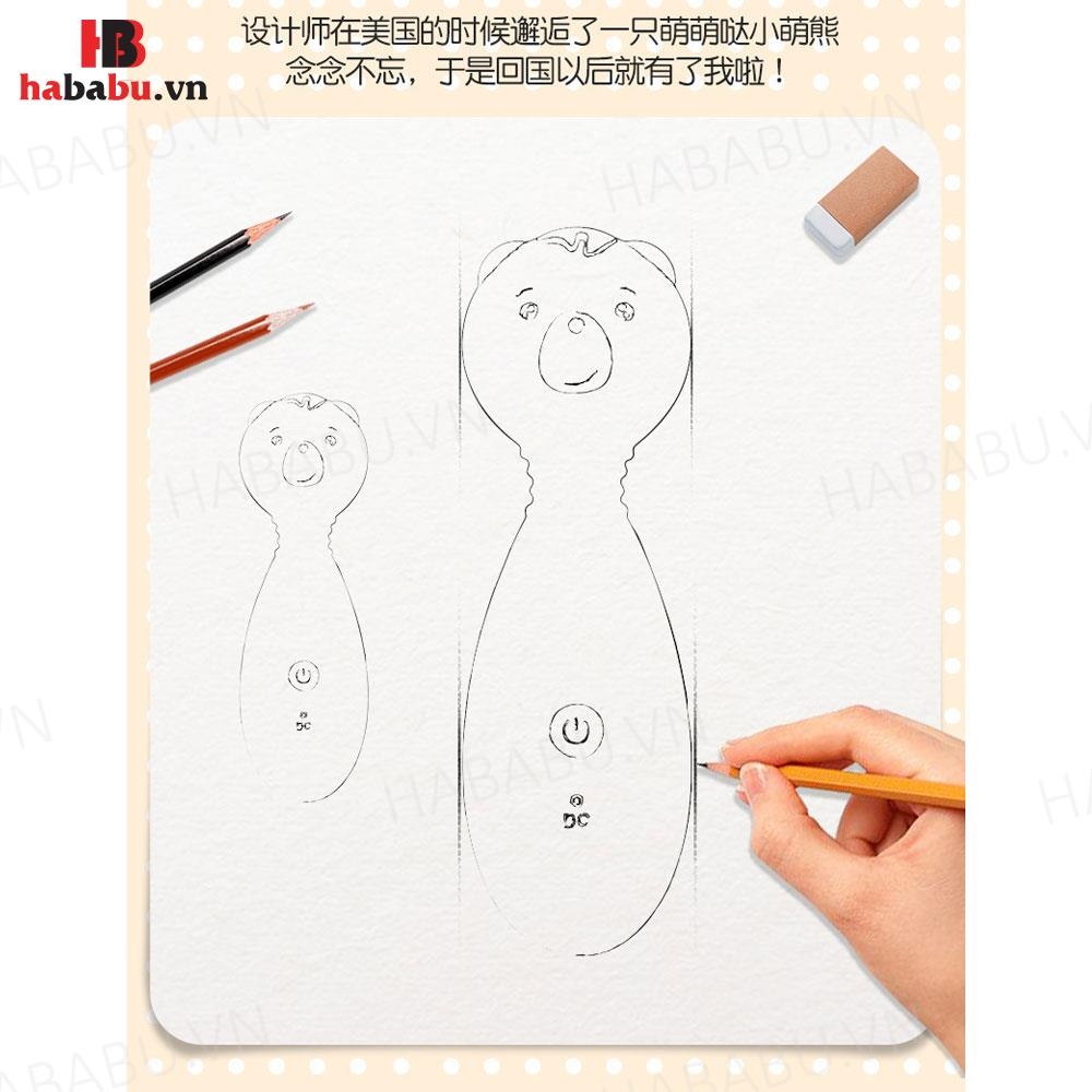 Chày rung Lilo Gấu massage chính hãng