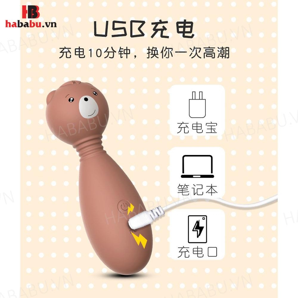 Chày rung Lilo Gấu massage chính hãng