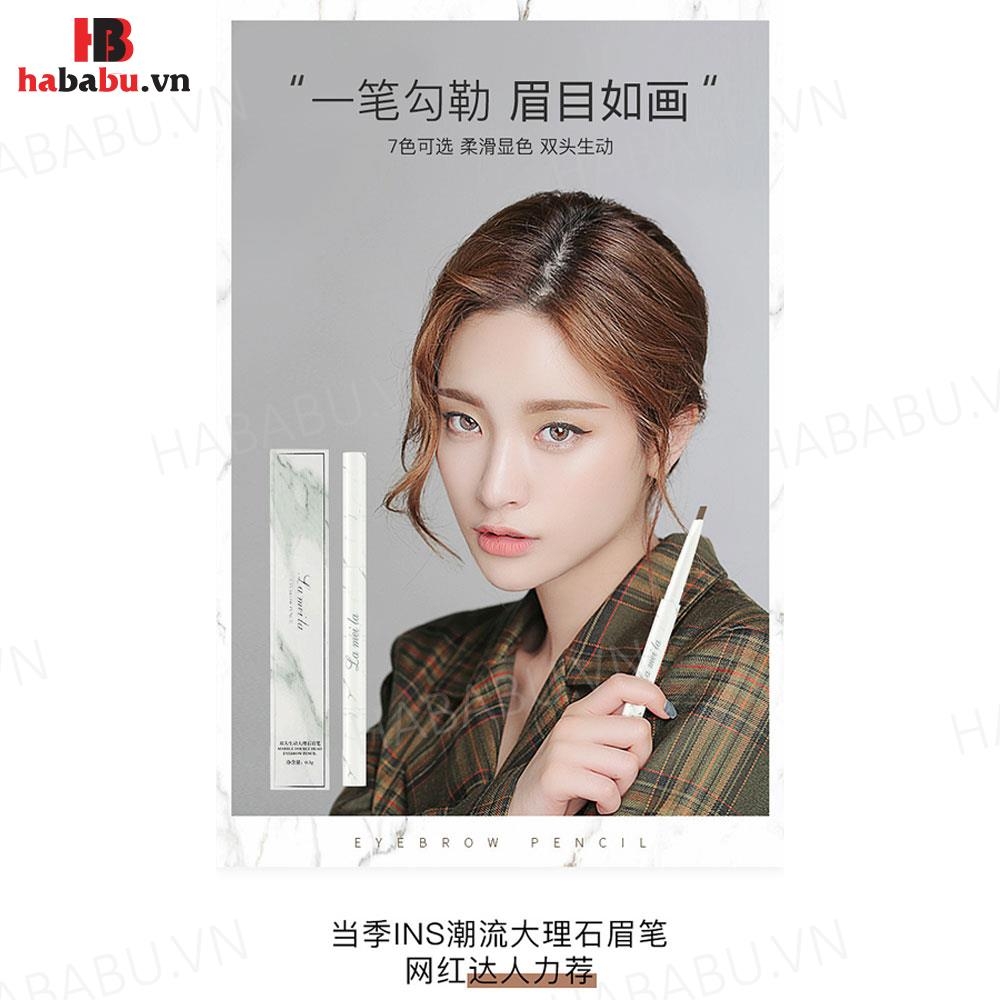 Chì kẻ mày Lameila 2 Đầu Eyebrow Pencil 3gr chính hãng
