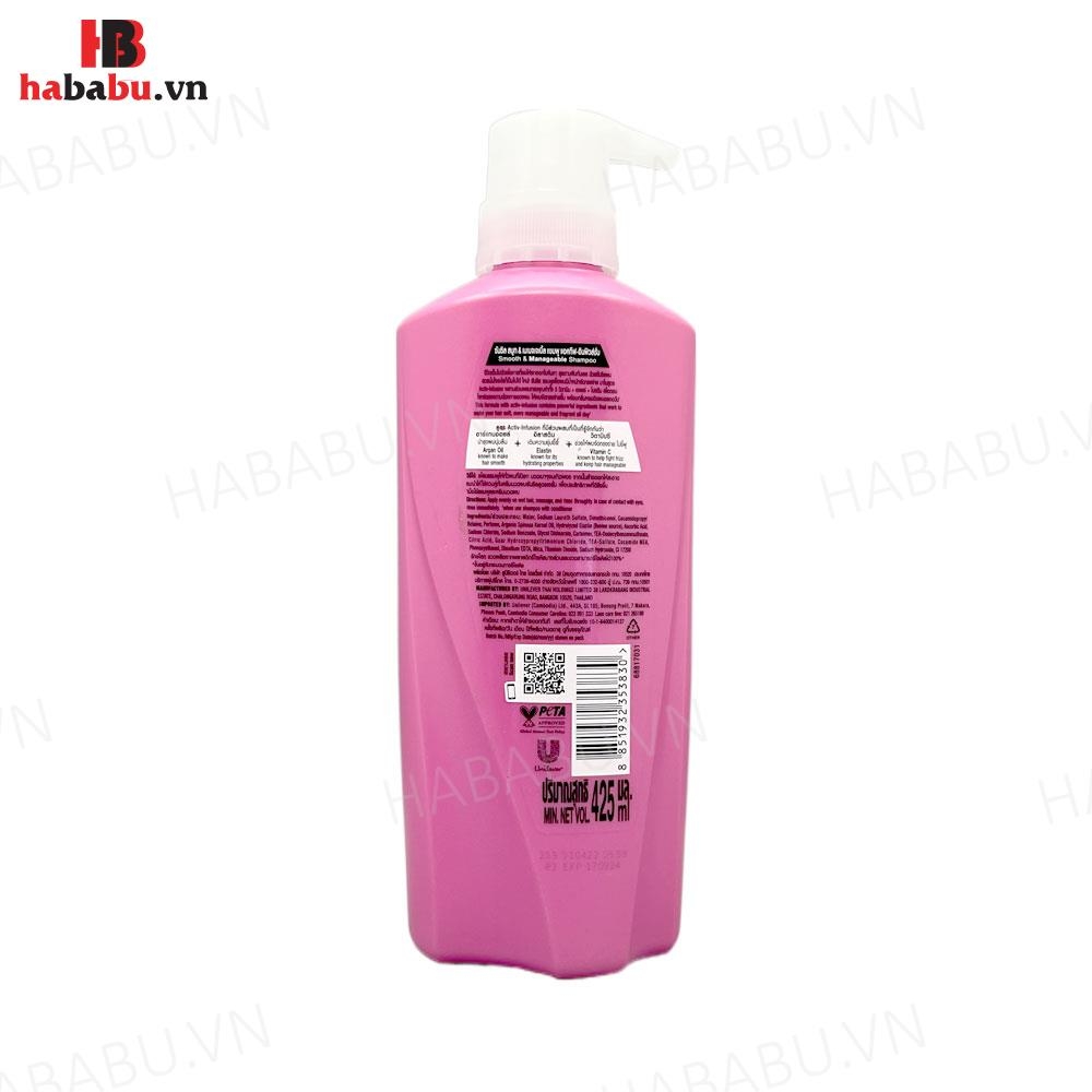 Dầu gội Sunsilk Smooth Manageable 425ml chính hãng