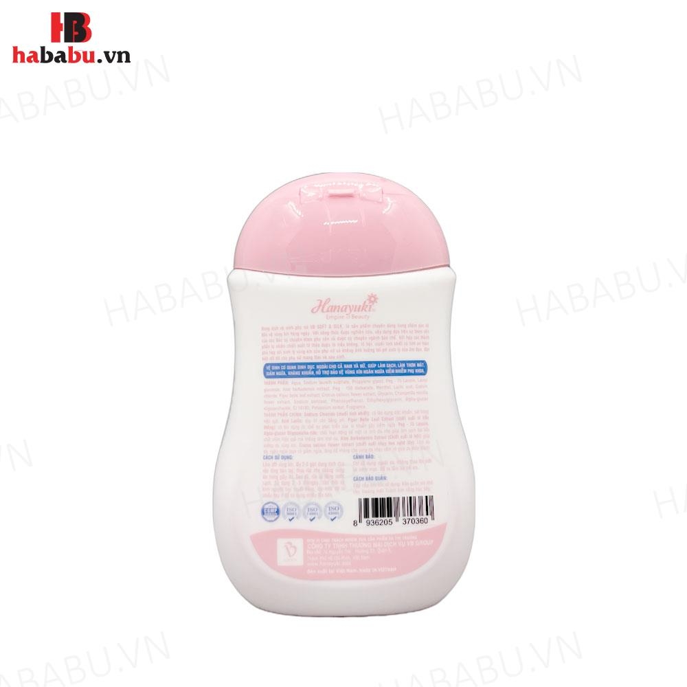 Dung dịch vệ sinh phụ nữ Hanayuki VB Soft Silk hồng 150gr chính hãng