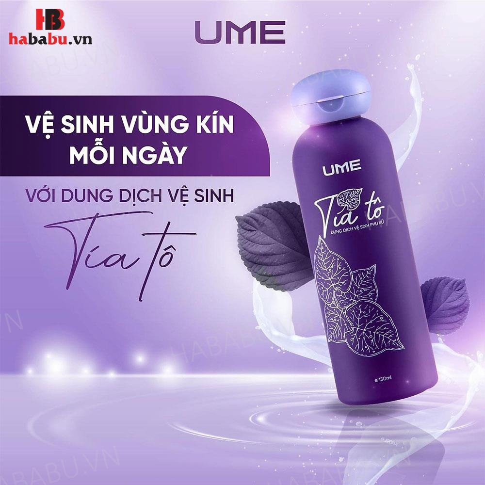 Dung dịch vệ sinh phụ nữ Ume Tía Tô 150ml chính hãng