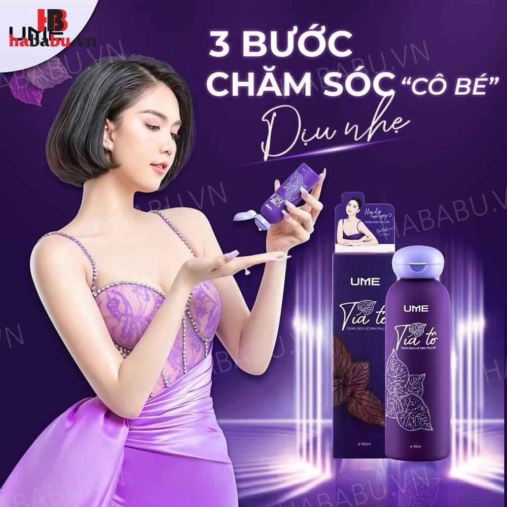 Dung dịch vệ sinh phụ nữ Ume Tía Tô 150ml chính hãng