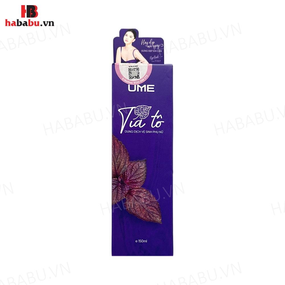 Dung dịch vệ sinh phụ nữ Ume Tía Tô 150ml chính hãng