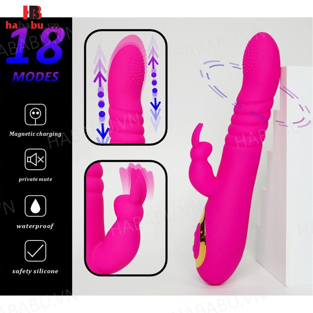 Dương vật giả Boqi Rabbit BQ587 đa năng chính hãng