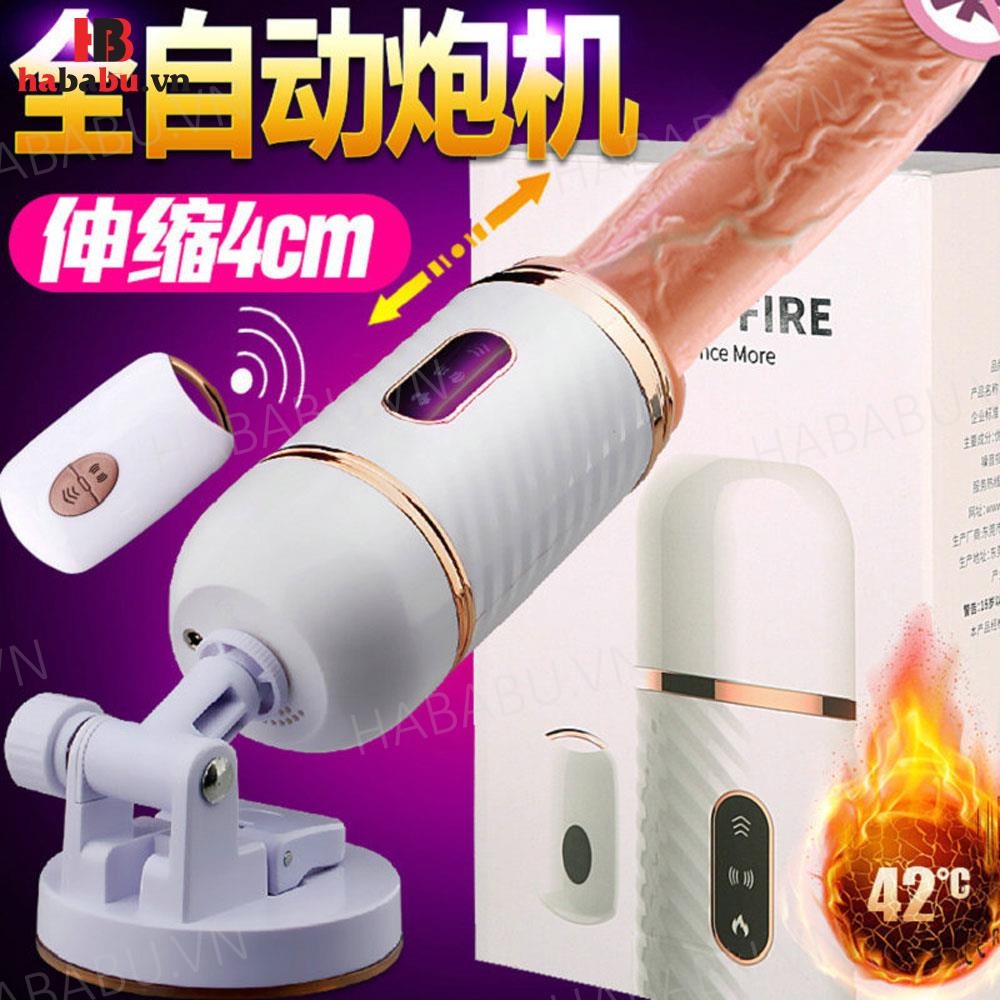 Dương vật giả hít tường Dibe Cyclone Fire remote đa năng chính hãng