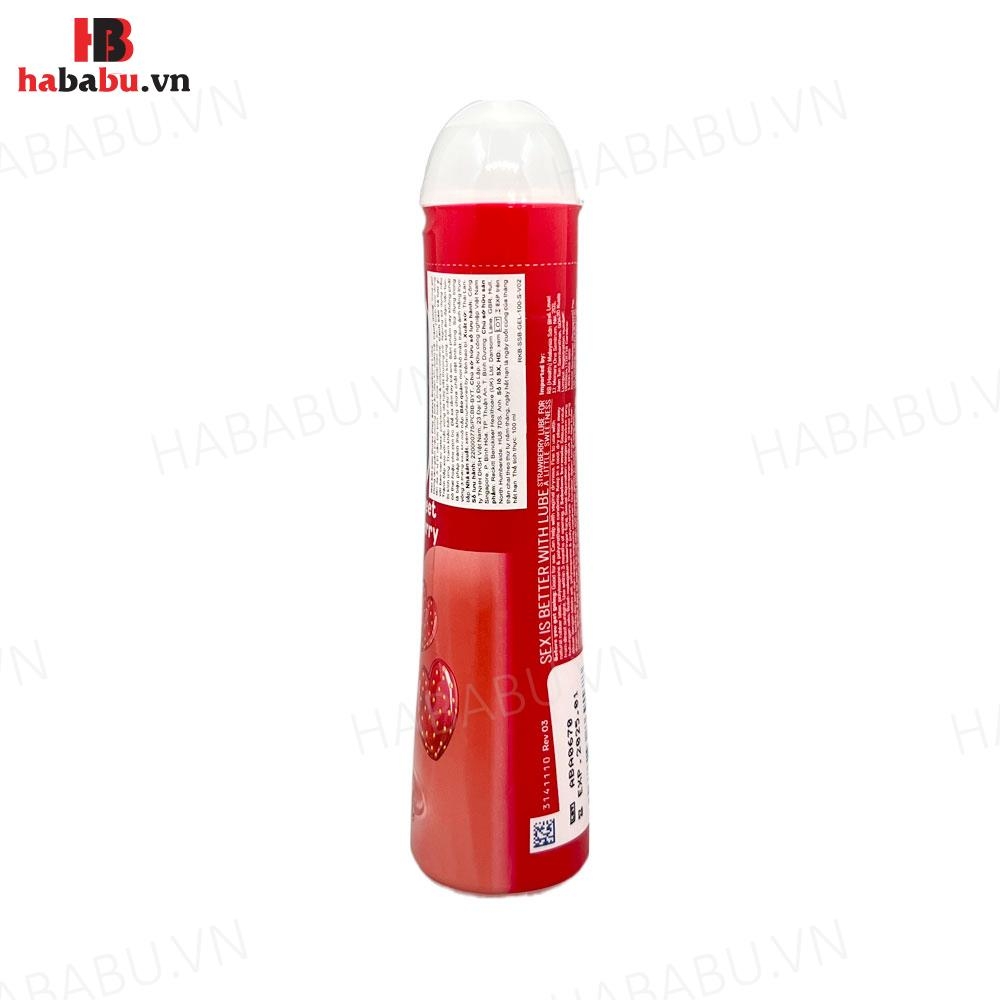 Gel bôi trơn hương dâu Durex Strawberry chai 100ml chính hãng