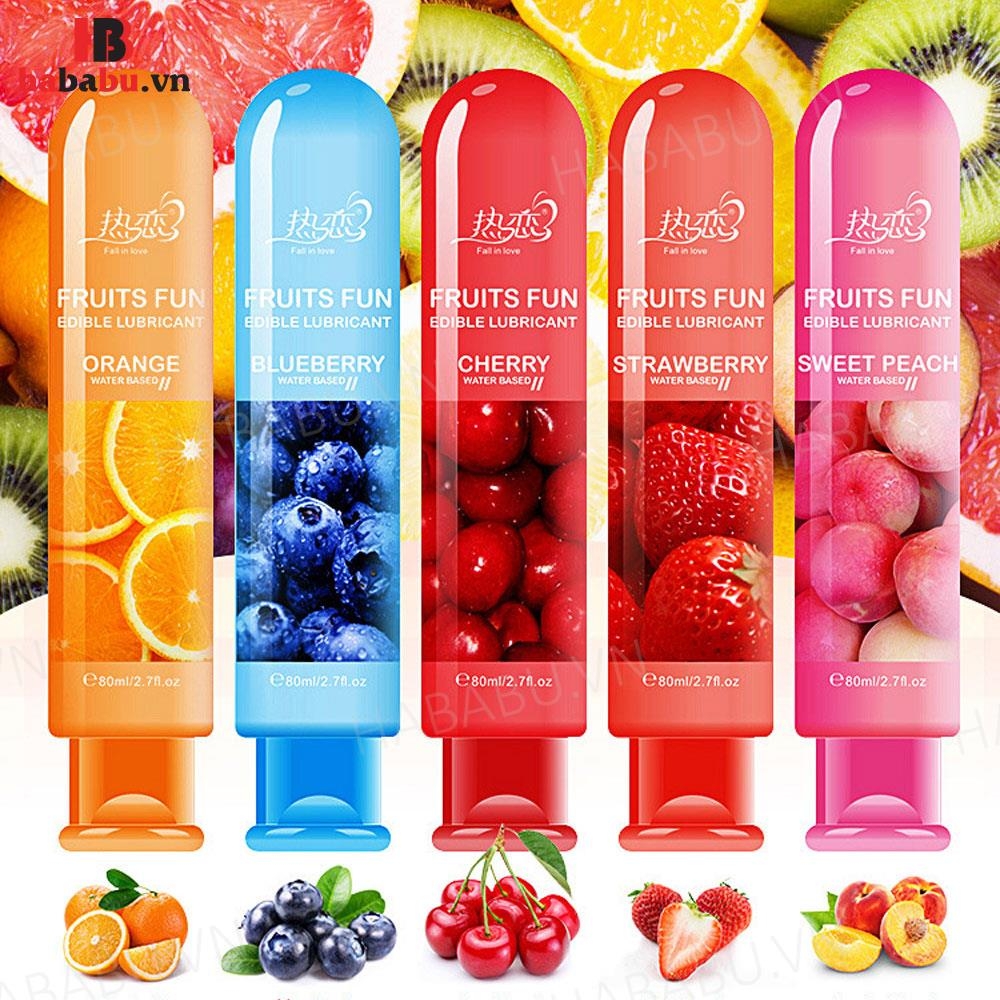 Gel bôi trơn Fruits Fun Cherry chai 80ml chính hãng
