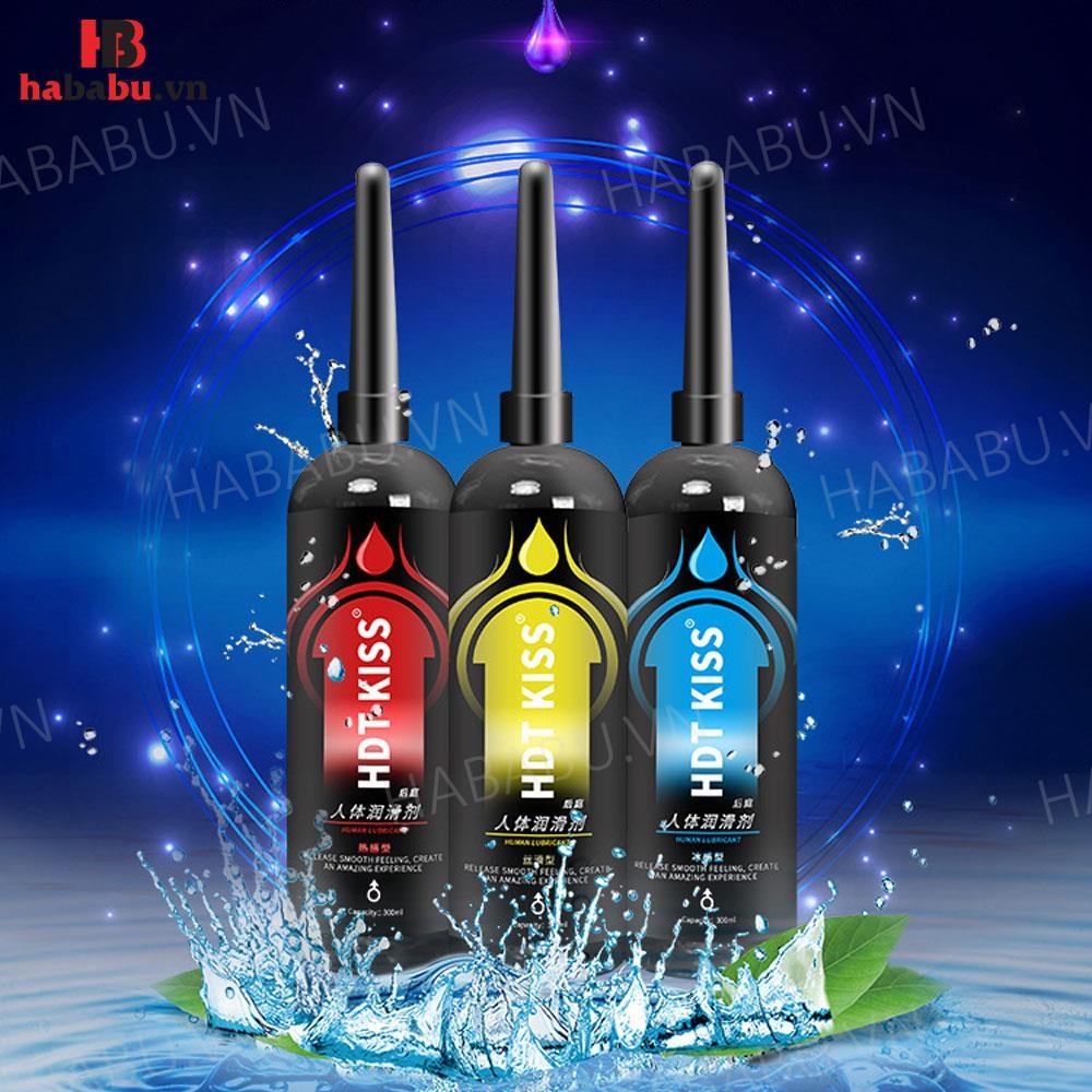 Gel bôi trơn hậu môn HDT Kiss vàng siêu mượt 200ml chính hãng