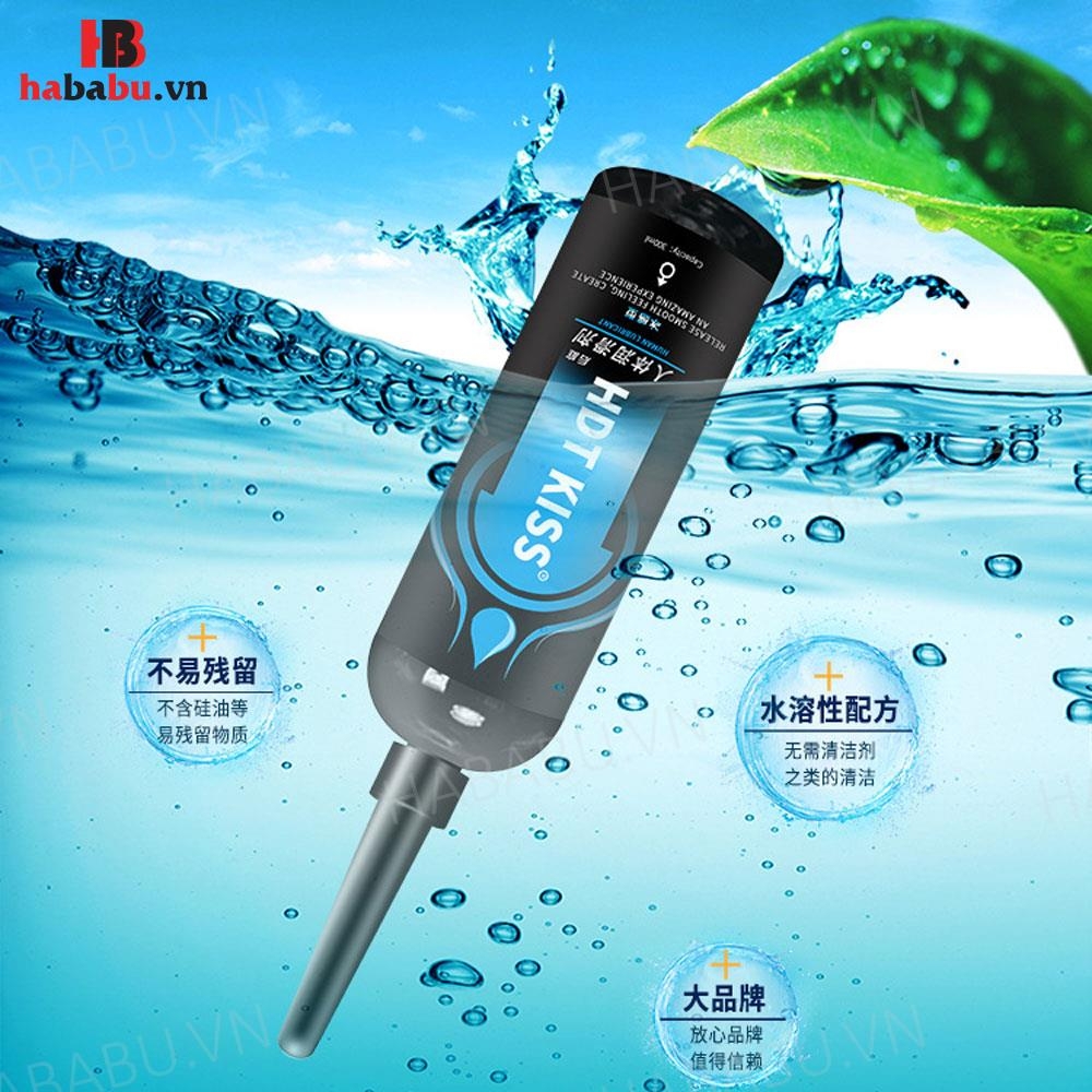 Gel bôi trơn hậu môn HDT Kiss xanh mát lạnh 200ml chính hãng