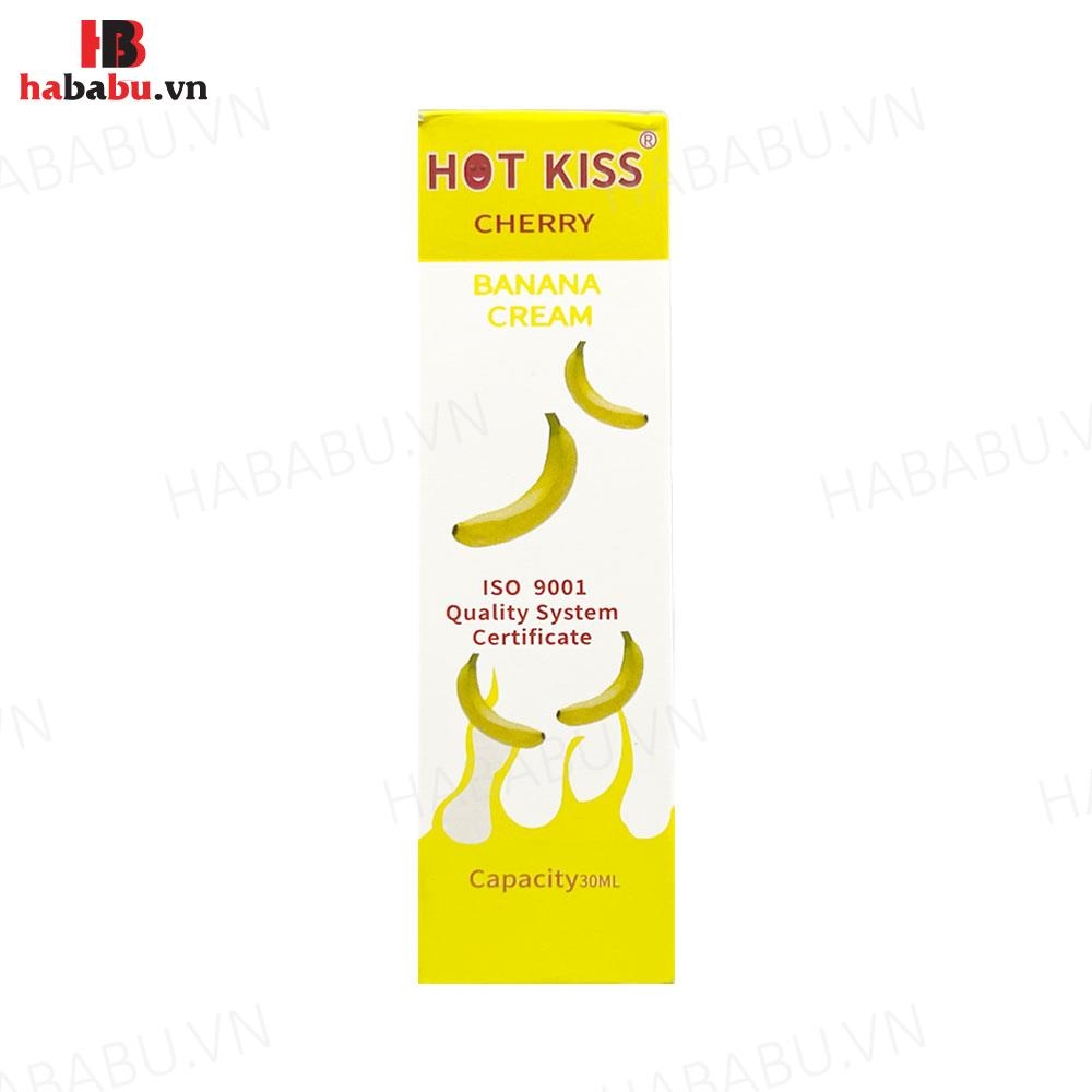 Gel bôi trơn hương chuối Hot Kiss Banana chai 30ml chính hãng