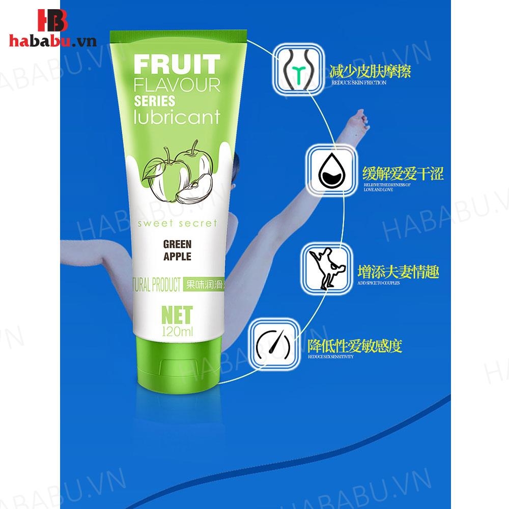 Gel bôi trơn Olo Sweet Secret Fruit Flavour hương táo 120ml chính hãng