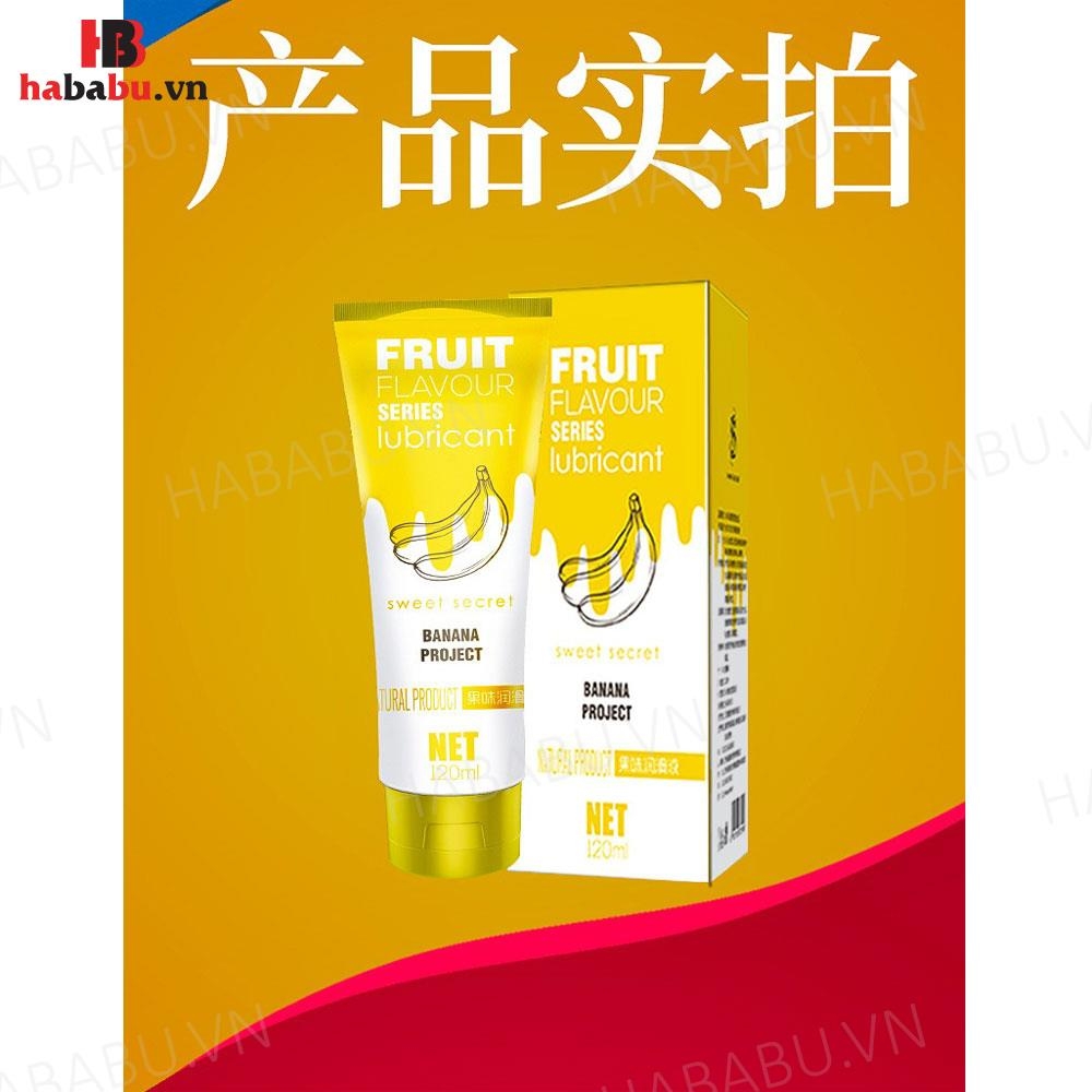 Gel bôi trơn Olo Sweet Secret Fruit Flavour hương chuối 120ml chính hãng