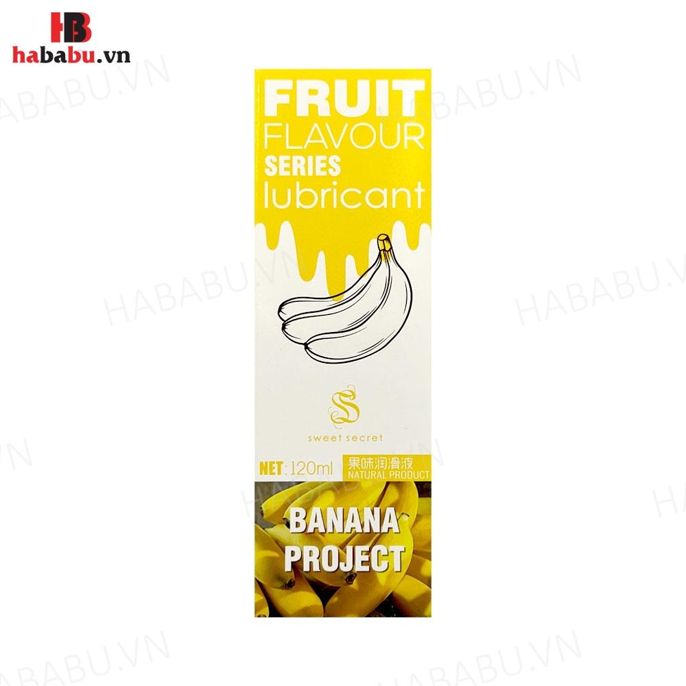 Gel bôi trơn Olo Sweet Secret Fruit Flavour hương chuối 120ml chính hãng