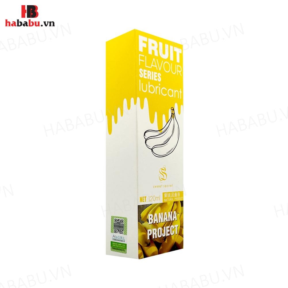 Gel bôi trơn Olo Sweet Secret Fruit Flavour hương chuối 120ml chính hãng