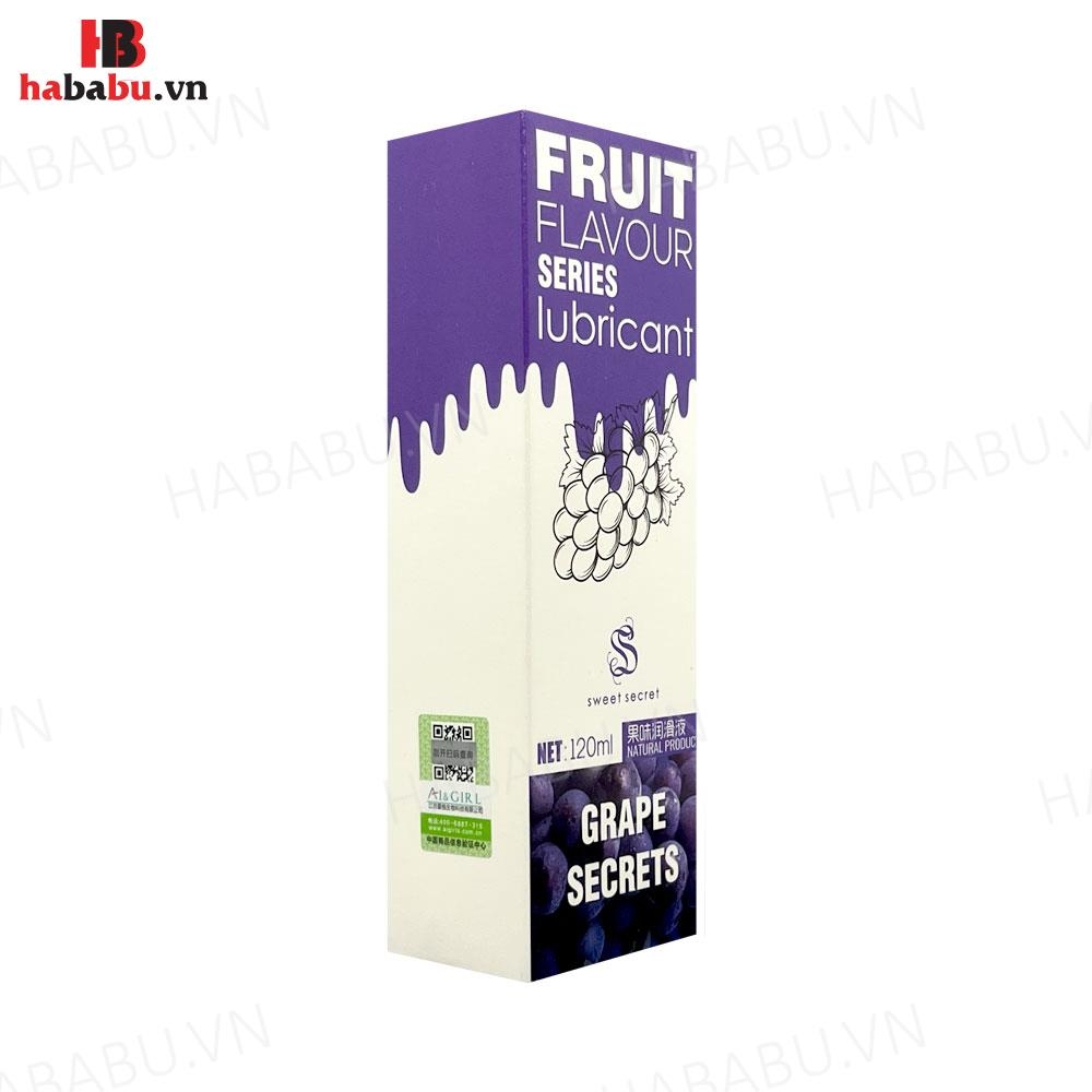 Gel bôi trơn Olo Sweet Secret Fruit Flavour hương nho 120ml chính hãng