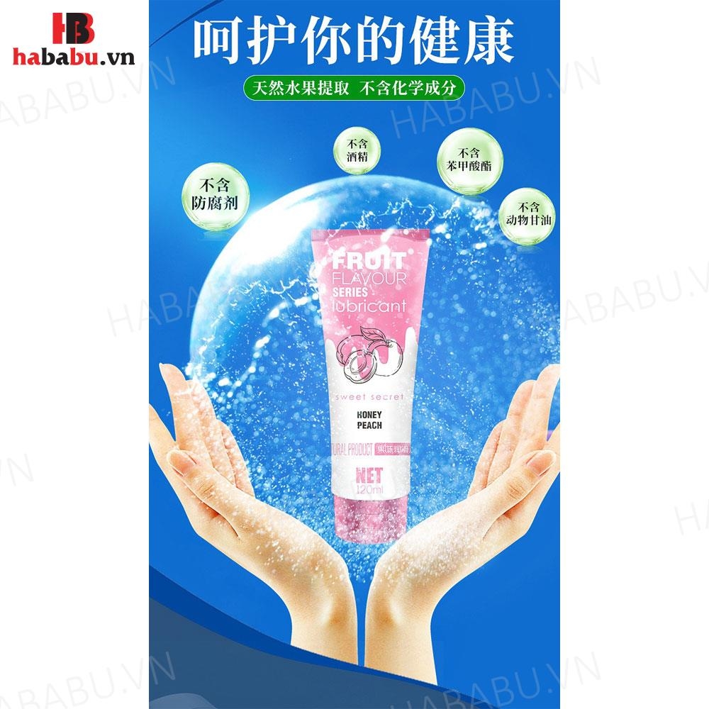 Gel bôi trơn Olo Sweet Secret Fruit Flavour hương đào 120ml chính hãng
