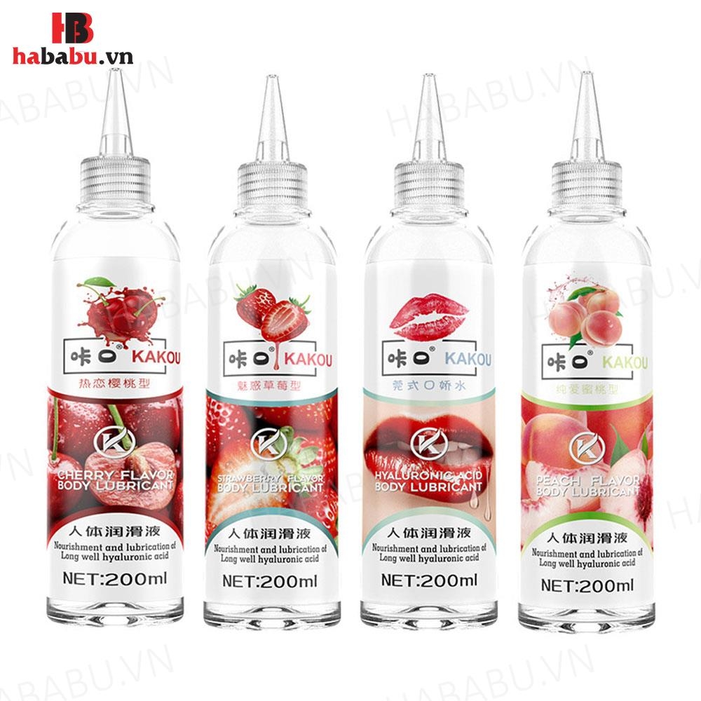 Gel bôi trơn gốc nước Kakou hương Cherry 200ml chính hãng