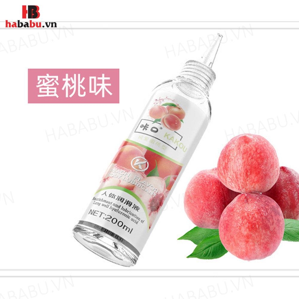 Gel bôi trơn gốc nước Kakou hương Đào 200ml chính hãng