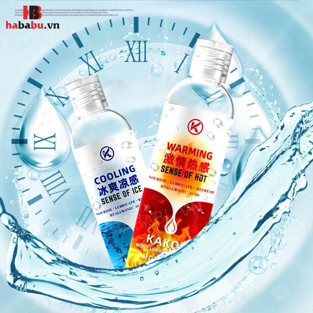 Gel bôi trơn gốc nước Kakou Warming 200ml tăng khoái cảm chính hãng