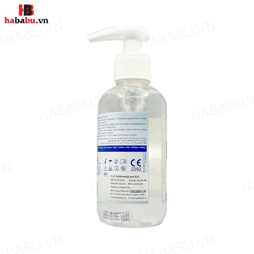 Gel bôi trơn gốc nước KLY chai 250ml chính hãng